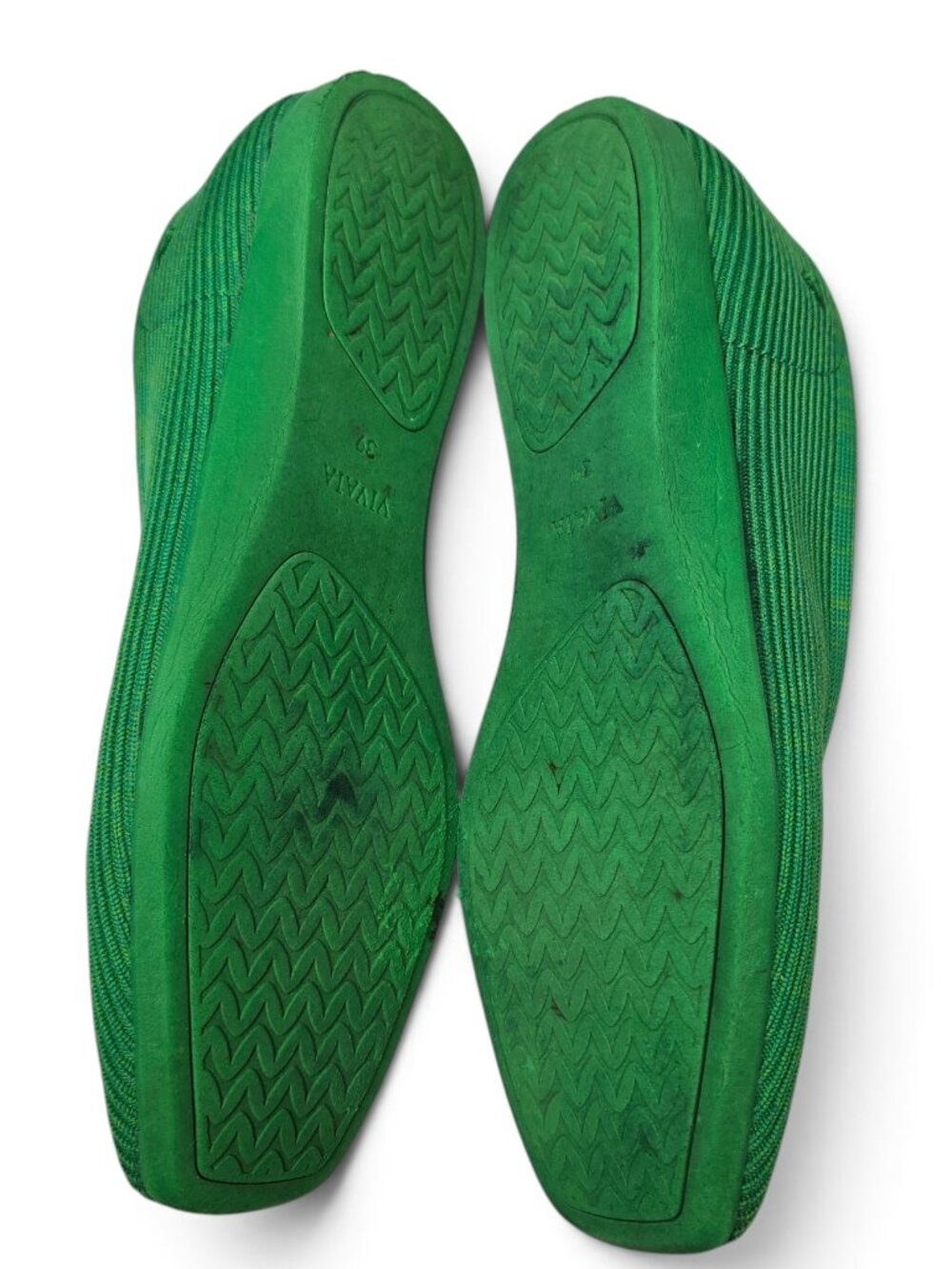 Vivaia Margot 2.0 Square Toe Ballet Slippers Womens Kelly Green Flexible Comfy 8 - Picture 9 of 14